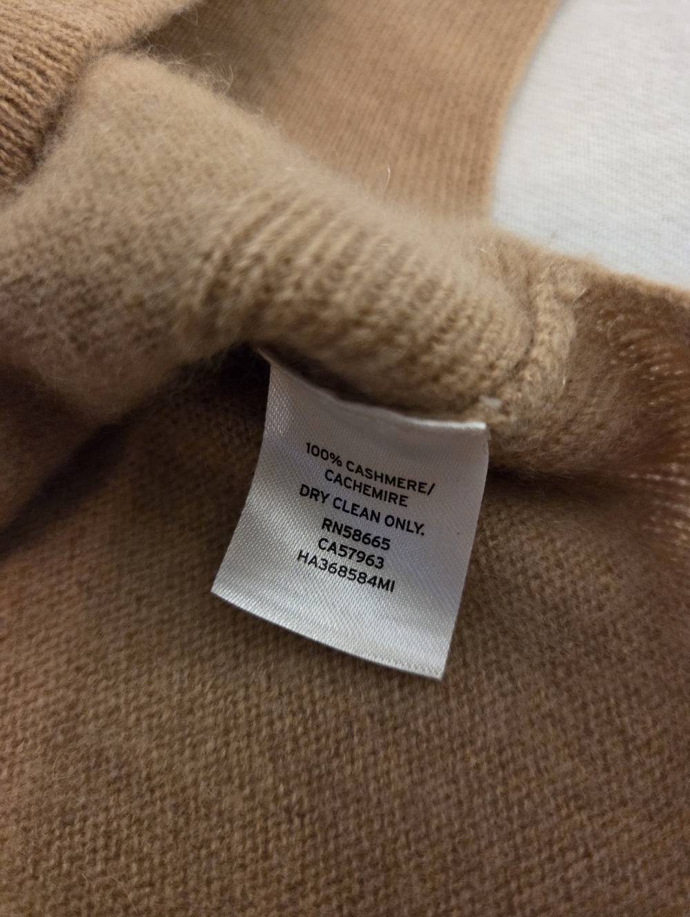 HALOGEN Khaki Tan 100% Cashmere Crewneck Lightweight Minimalist Sweater Womens S - Picture 10 of 12